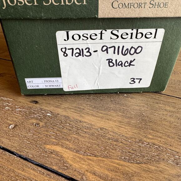 Josef Seibel Women's Sz US 6-6.5 EU 37 Black Fiona Ballet Flat Comfort NEW - Picture 9 of 11